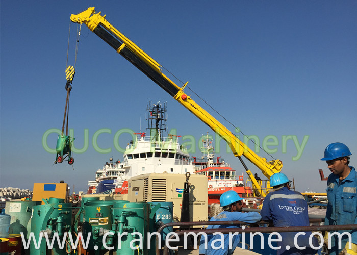 1t30m telescopic crane installation at user's site